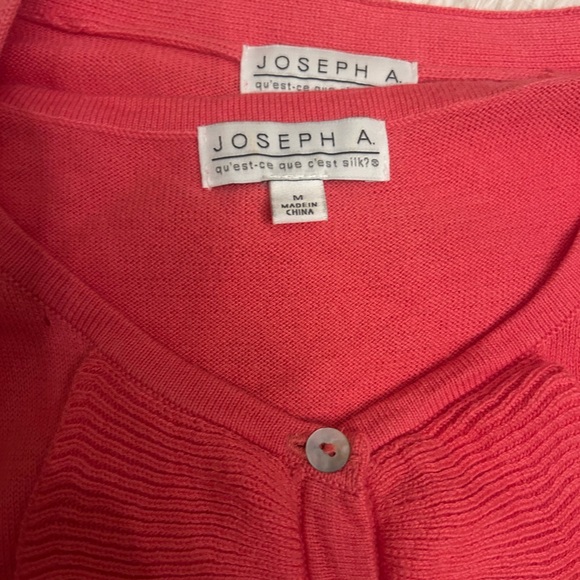 Joseph Pink Ruffle Front Cardigan - Picture 11 of 14